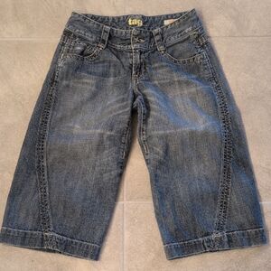 Tag Blue Denim Knee-Length Pants
